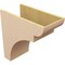 Ekena Millwork 12"W x 24"D x 24"H Classic Yorktown Rough Cedar Woodgrain TimberThane Corbel, Primed Tan CORUR12X24X24YORRCPR - alternate 6